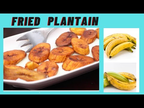 HOW TO FRY HALF RIPE PLANTAIN. #plantain #recipe #shybee