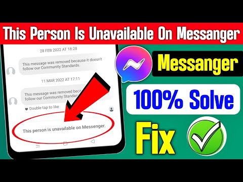 How to Fix This Person is Unavailable on Messenger Error । This Person is Unavailable On Messenger