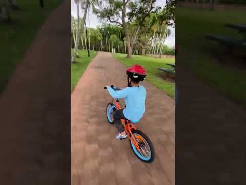 Boy with his bike# kid riding bike #Darwin#Australia