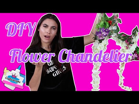 DIY Flower Chandelier | Craftastrophe | HelloGiggles