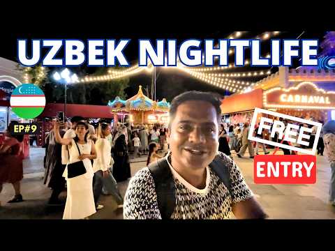 Uzbekistan's Disneyland With Free Entry | Magic City Tashkent | Nightlife in Uzbekistan