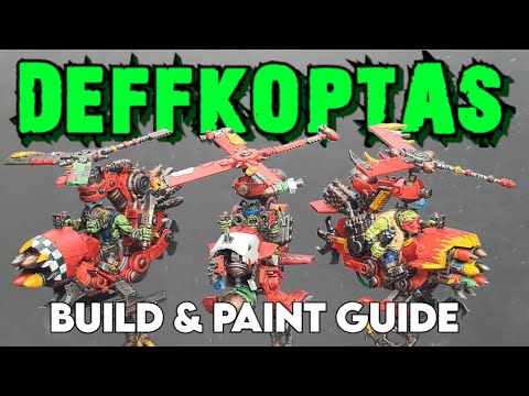 Ork Deffkoptas! Warhammer 40K Build and Paint Tutorial!