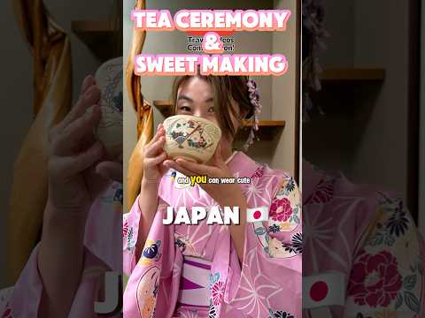 Japanese tea ceremony and sweet making #japantravel #japan #shorts