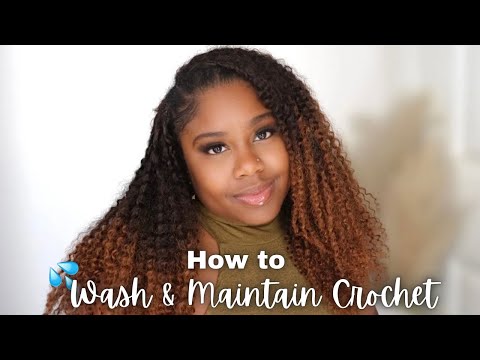 CROCHET BRAID MAINTENANCE | YES you can wash your crochet!! | Washing Styling & More