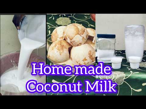 HOW TO MAKE SUGAR FREE COCONUT MILK | HOME MADE COCONUT MILK RECIPE| WORLD BEST NATURAL COCONUT MILK