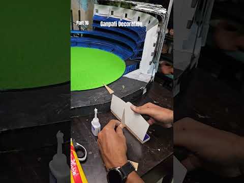 Part 16 Making Wankhede Stadium for Ganpati Decoration #cricket #worldcup