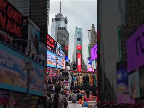 Gangadhara sastry garu at Times Square - Bhagavadgita 🙏 #shorts #bhakti #usateluguvlogs #tlcany