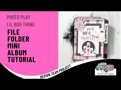 File Folder Mini Album a CCC DTP & Tutorial | Photo Play | Lil Boo Thing