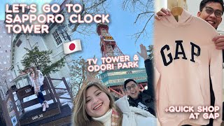 LET'S GO AROUND SAPPORO + CLOCK and TV TOWER + SHOPPING  🇯🇵 | JOYCE YABUT