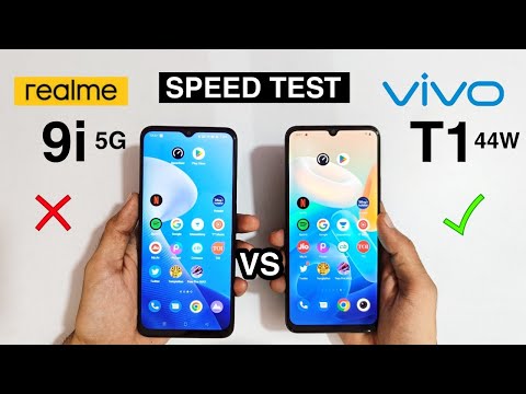 Realme 9i 5G vs Vivo T1 44W Speed Test & Comparison | Which is Better?