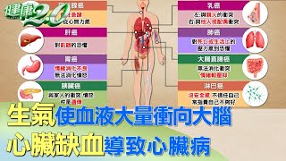 生氣使血液大量衝向大腦 心臟缺血導致心臟病 健康2.0