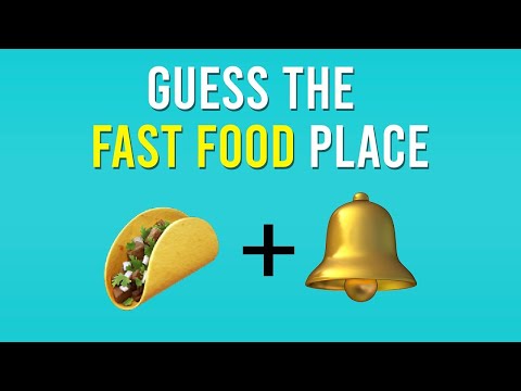 Guess The Fast Food Place by Emoji | Food Quiz 2023