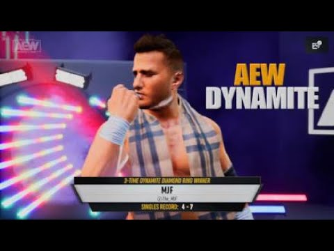 AEW DYNAMITE MJF STARES DOWNS KENNY OMEGA!!!!!!!!!!!!!!