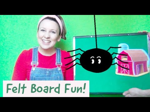 Felt Board Toddler Activities for Language and speech development - Itsy Bitsy Spider Flannel Board