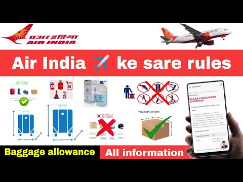 Air india international flights rules and regulation | air india international baggage allowance