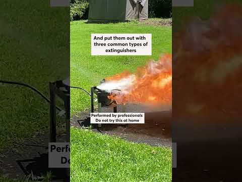 How We Test Fire Extinguishers #shorts