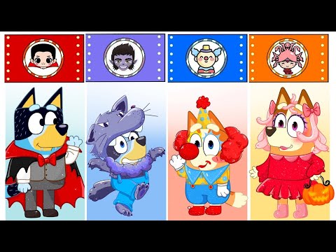 What If Bluey Get SPOOKY Halloween Custom Makeovers | Go WOW