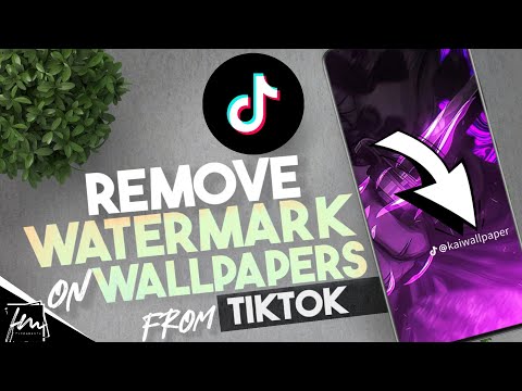 How to remove watermark on a wallpaper downloaded from Tiktok