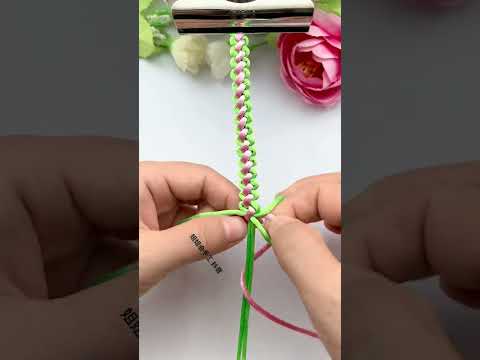 Lover's knot bracelet, braiding skills sharing, simple braiding bracelet tutorial, handmade DIY