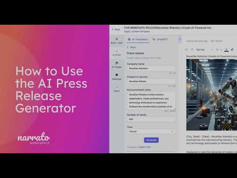 How to Use an AI Press Release Generator