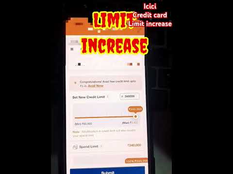 Icici credit card limit increase | limit increase offer #shorts #youtubeshorts #cardinfo