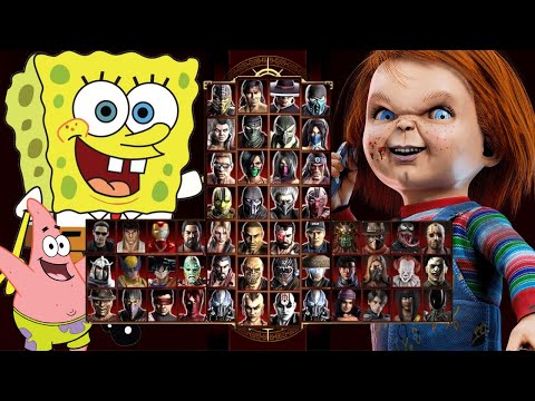 Mortal Kombat 9 - SPONGEBOB SQUAREPANTS & CHUCKY - Expert Tag Ladder - Gameplay @(1080p) - 60ᶠᵖˢ ✔