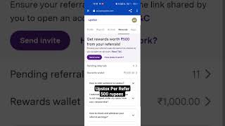 Upstox Refer and earn 500 rupees| Refer and earn app#upstox#referal