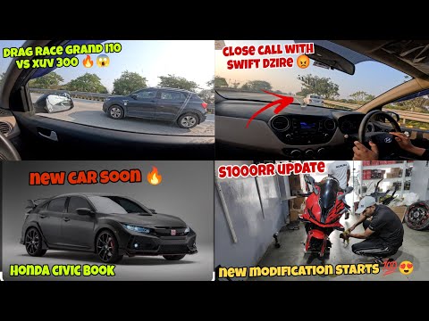 Close call with idiot car driver😡||S1000rr update new modification starts💯😍 new car soon❤️