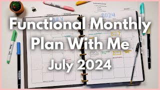 Planning to Get More Done - July 2024 Monthly Planning | Productive Functional Planning System