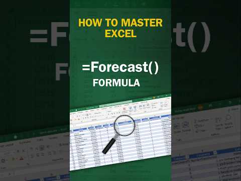 Forecast Function in Excel #shorts #exceltips #exceltricks #excel #exceltutorial