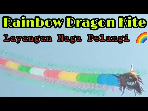 Rainbow Dragon Kite | Layangan Naga Pelangi #Shorts