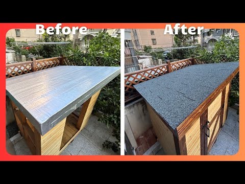 DIY小木屋储藏室｜第二十一天｜屋顶沥青瓦安装｜Roof Shingles｜20240818