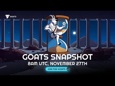 $GOATS AIRDROP SNAPSHOT and LISTING DATE ANNOUNCED (listing price revealed)