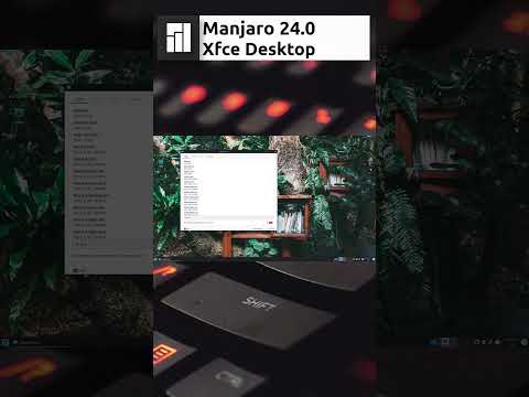 Manjaro 24.0 "Wynsdey'" Xfce Desktop Quick Overview #shorts