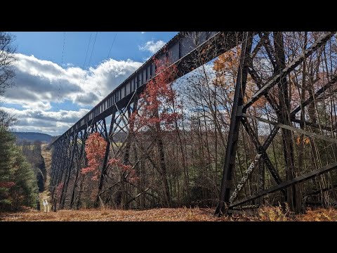 Walking Across the Abandoned Sprankle Viaduct - Former Pittsburg & Shawmut Line - Feat. @nzardoin