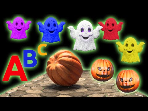 🎃 Alphabet Song #halloween Special 🎶 Fun & Spooky Learning for Kids Kinetic Sand Bowling 👻 Colors