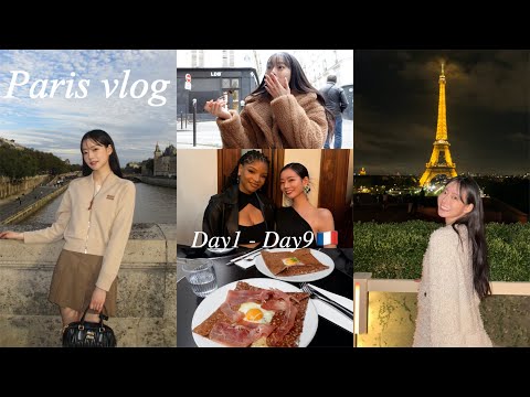 【Paris vlog】人生初のパリ🇫🇷いっぱい観光したり食べたり🥐