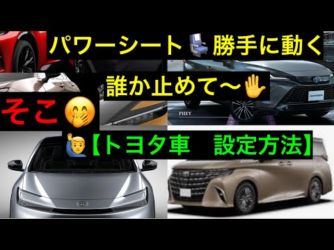 パワーシート付き車【乗降サポート設定】