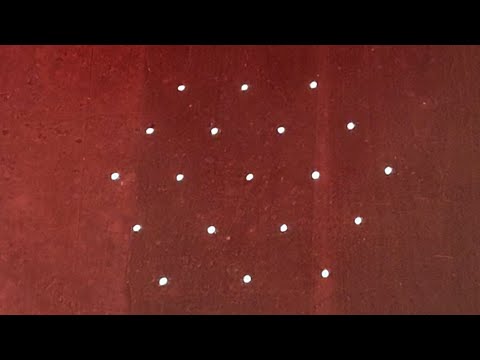 Simple Rangoli for Vijayadashami 🌺5×3 dots Easy Daily Kolam 🌺Navaratri Muggulu🌺 Sowjanyarangoliworld