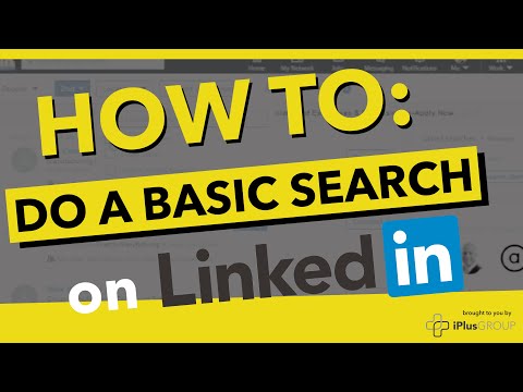 How to do a basic LinkedIn search