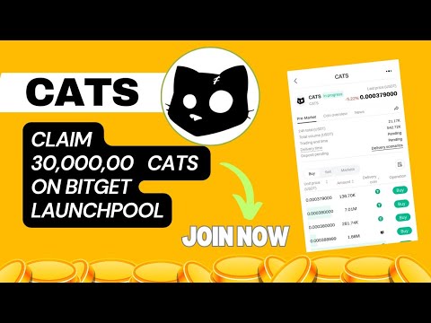 Claim $CATS coins | New 750 Million $CATS fair launchpool on Bitget Wallet💯👉