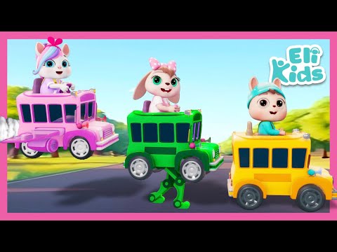 10 Little Toy Buses +More | Color Learning with Buses | Eli Kids Songs & Rhymes