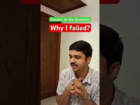 Why I failed? Answer for it! #cafoundation #cainter #cafinal #caexams #icai #motivation