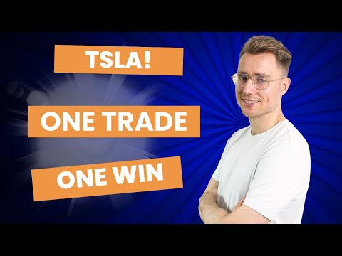 One trade, one win! Trading TSLA!