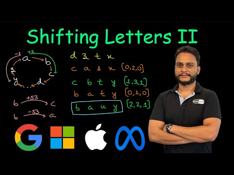 Shifting Letters II | Leetcode 2381