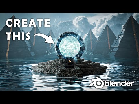 Create a PORTAL SCENE in BLENDER! (Step by Step Guide)