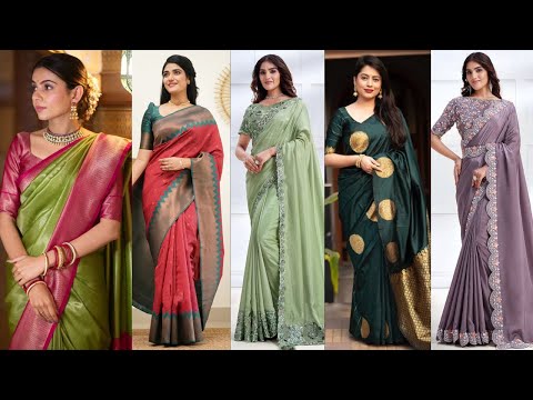 Latest Pure Silk Saree Design Collection 2024-25//Handwoven Pure Silk Saree//Traditional Silk Saree