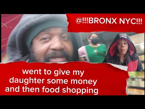 @WENT TO GIVE MY DAUGHTER  SOME MONEY  AND THEN FOOD SHOPPING @NEW YORK