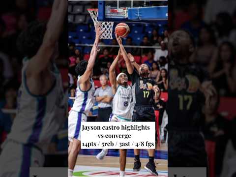 jayson castro highlights vs converge #tnttropanggiga#pba#tnt#jaysoncastro#basketball#pbalivetoday