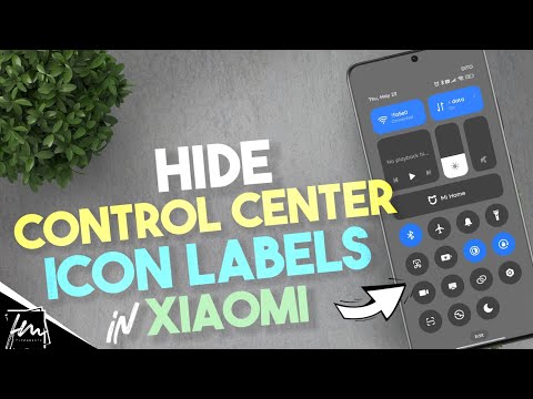 How to hide Control Center Icon Labels on Xiaomi Hyper OS